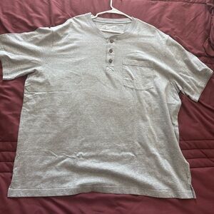 Duluth Trading Co Gray Henley Shirt